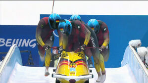 [영상] '썰매 강국의 위엄'&hellip; 팀 요하네스 로흐너, 은메달 획득! (봅슬레이 남자 4인승 4차 시기)