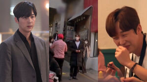 [SBS Star] 'The Penthouse' Yoon Jong-hoon Spotted Lining Up for Ages to Eat at a Famous Pho Restaurant