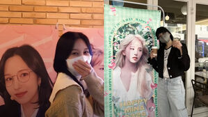 [SBS Star] TWICE MINA Visits Her Birthday Ads & Birthday-themed Cafes Prepared by Fans
