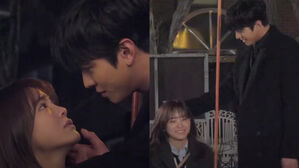 [SBS Star] VIDEO: Ahn Hyo Seop Sweetly Pats Kim Sejeong on the Head After a Kissing Scene
