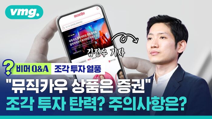 [비머Q&A] 조각 투자 열풍. "뮤직카우 상품은 증권" 조각 투자 탄력? 주의사항은? 김정우 기자