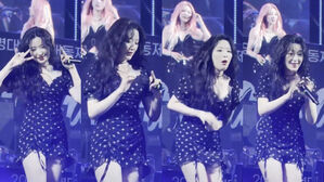 [SBS Star] VIDEO: (G)I-DLE SHUHUA Accidentally Flips a Fan Off; Her Response Is Just Too Funny
