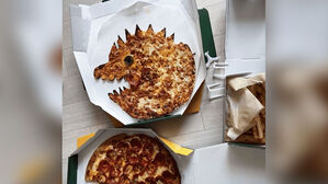 [뉴스딱] "아이가 '공룡 피자' 원해요" 주문받자 사장님이 한 일