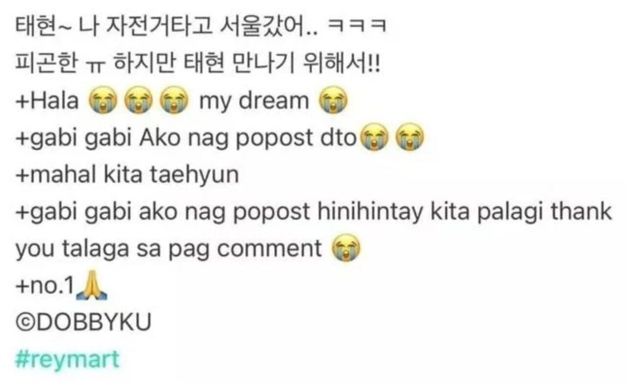 TXT TAEHYUN Reacts to a Fan Who Plans to Ride a Bike from Her Country to South Korea