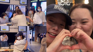 [SBS Star] "I'm a Huge Fan, Can I Get a Hug?" Han Ji Min Surprises Jung Eun Hye at Her Movie Premiere