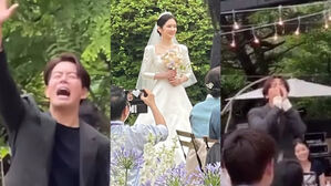 [SBS Star] VIDEO: Drama Co-stars Lee Sang Yun&middot;Jung Yong Hwa Shout "Be Happy!" to Jang Na-ra at Her Wedding