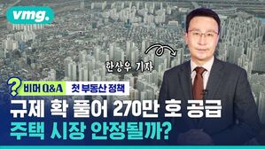 [비머Q&A] 첫 부동산 정책 규제 확 풀어 270만 호 공급 주택 시장 안정될까?