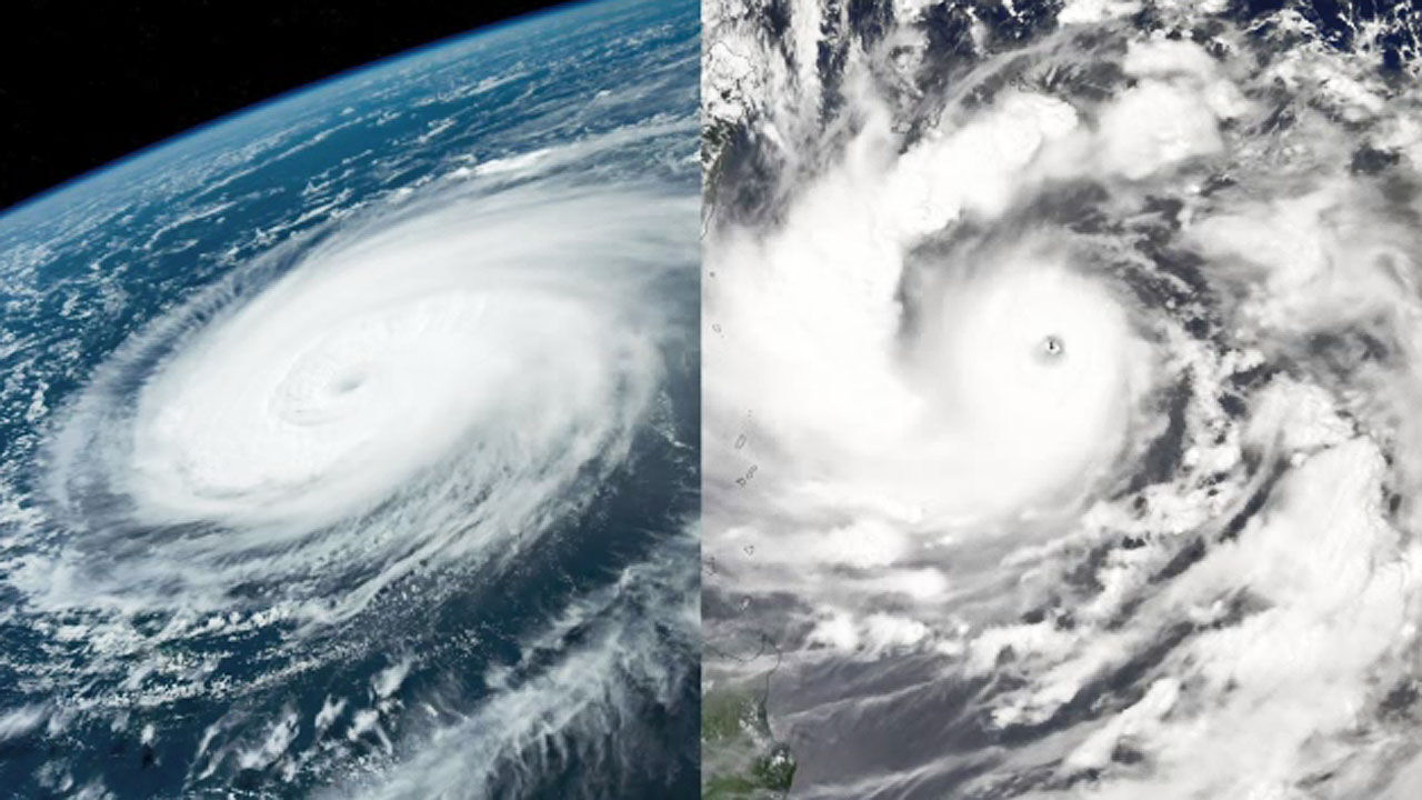 미국, 나사가 우주서 촬영한 힌남노