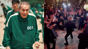 [SBS Star] VIDEO: 'Squid Game' O Yeong-su Slays with His Dance Moves at the Emmys After-party