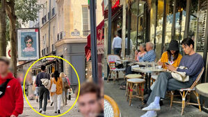 [SBS Star] Fans Spot Kim Woo Bin ♥ Shin Mina on a Date in Paris