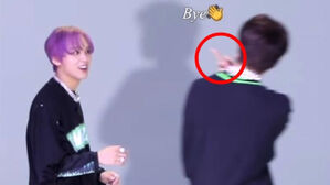 [SBS Star] NCT MARK Flips HAECHAN Off After HAECHAN Makes a Choreography Mistake?