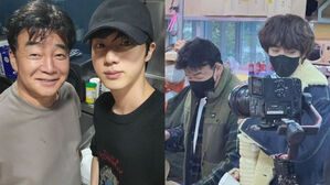 BTS JIN Spotted Filming Something With Paik Jong-won