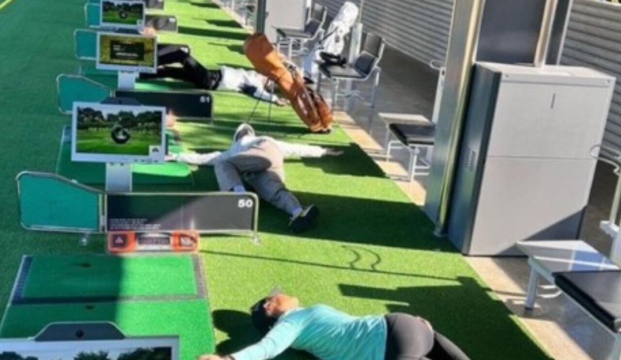 BTS V & Park Seo Jun Enjoy Golf With LPGA Pro Danielle Kang