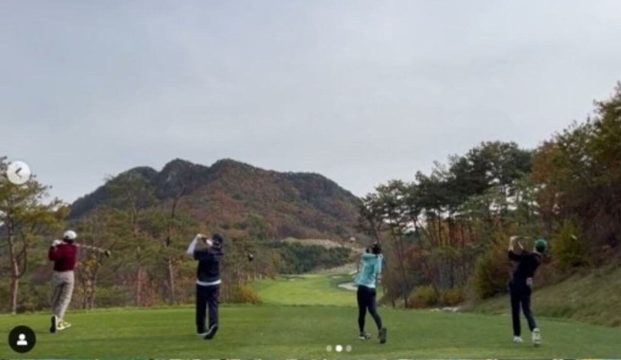 BTS V & Park Seo Jun Enjoy Golf With LPGA Pro Danielle Kang