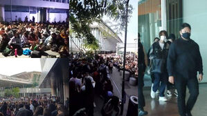 [SBS Star] VIDEO: A Huge Crowd of ARMY Gather at the Airport in Buenos Aires to See BTS JIN