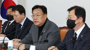 이태원 사고조사 및 안전대책 특위에서 발언하는 정진석 비상대책위원장