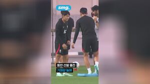 이강인-손흥민 짝 이뤄 밸런스 훈련