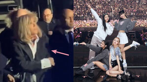 French First Lady Brigitte Macron Spotted at BLACKPINK's Concert in Paris