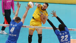 '비예나 33점' KB손보, 한국전력 7연패 몰아넣고 탈꼴찌