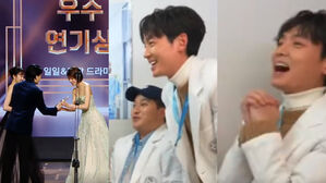 [SBS Star] Chung Kyung-ho Turns Happy Upon Discovering Jung Moon Sung Was Late as He Was Awarding Sooyoung