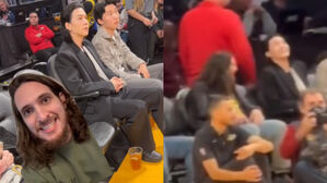[SBS Star] American TikTok Celebrity Shares What It Was like to Sit Next to BTS SUGA During an NBA Game