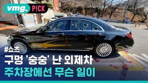 vmg. P!CK #쇼츠 구멍 '숭숭 난 외제차 주차장에선 무슨 일이