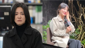 [SBS Star] VIDEO: A Fan at 'The Glory' Press Conference Makes Song Hye Kyo Laugh Until Crying