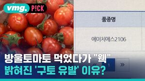 vmg. P!CK  방울토마토 먹었다가 웩 밝혀진 구토 유발' 이유?