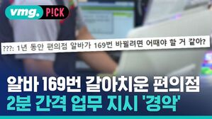 알바 169번 갈아치운 편의점 2분 간격 업무 지시 '경악'