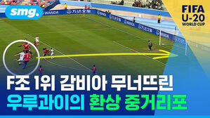 F조 1위 감비아 무너뜨린 우루과이의 환상 중거리포