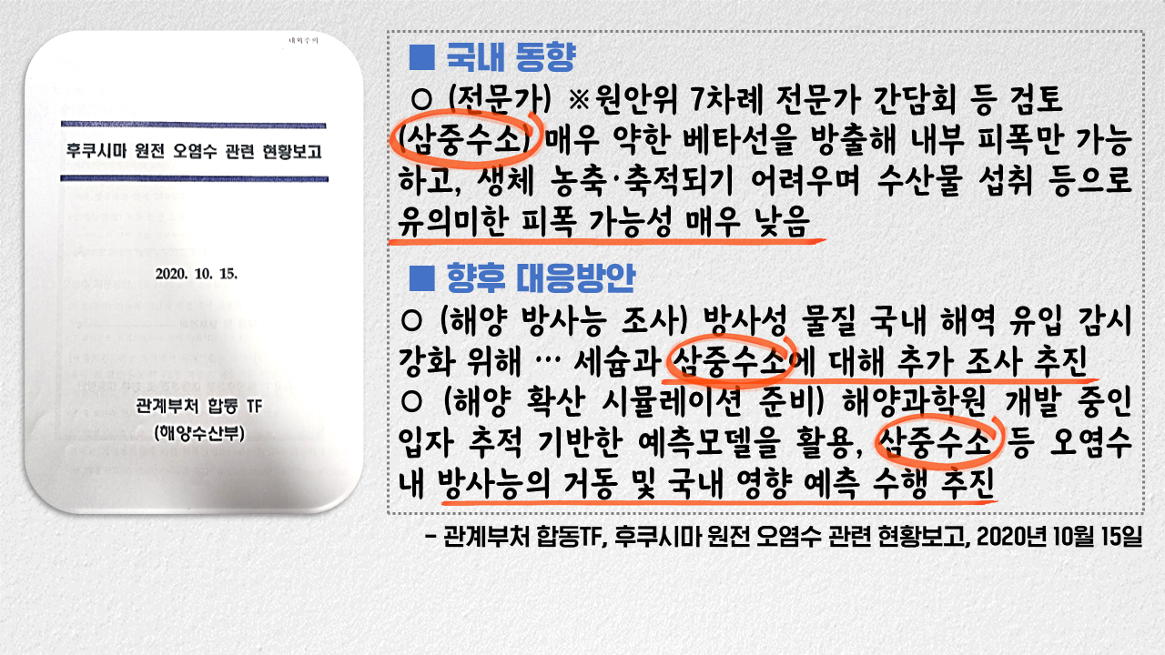 후쿠시마 오염수 삼중수소 사실은 이경원