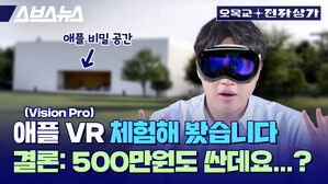 스브스뉴스 오목교 전자상가 Vision pro 애플 VR 체험해 봤습니다 결론: 500만원도 싼데요...?