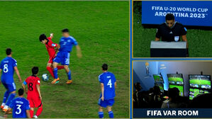 [U-20] 배준호 공 잡으려는 순간 그대로 밀었다&hellip;VAR 결과 페널티킥