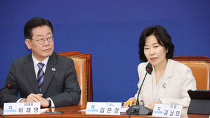 민주당 혁신기구 1차 회의에서 발언하는 김은경 혁신위원장