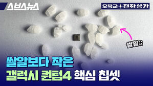 스브스뉴스 오목교 전자상가 쌀알;; 쌀알보다 작은 갤럭시 퀀텀4 핵심 칩셋