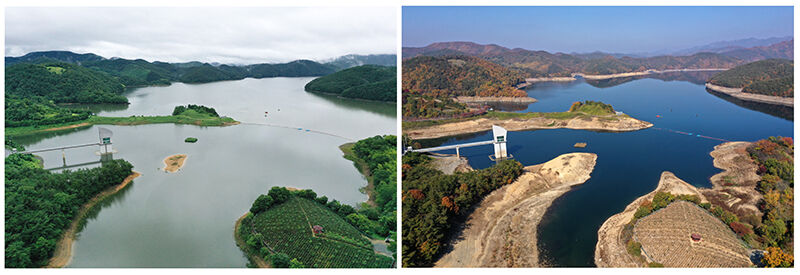 동복댐 저수율 변화