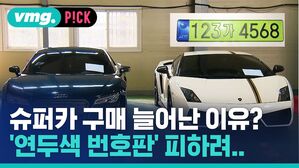 [비머pick] 슈퍼카 구매 급증&hellip;"연두색 번호판 전에 사자"