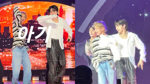 [SBS Star] VIDEO: V Surprises Fans by Unexpectedly Joining JUNGKOOK's Encore Stage on 'Inkigayo'