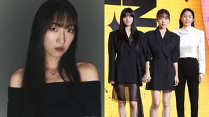 [SBS Star] 'Mask Girl' Lee Han-byeol Thanks Nana for Holding Her Hand During Production Presentation