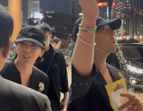 (*´꒳`*) G-DRAGON VIDEO: G-DRAGON Takes a Blank Piece of Paper from a Fan