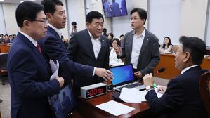 [영상] "그럼 여야 협의를 왜 해!!" 위원장도 분노한 행안위 '중앙선관위원장 증인 채택' 싸움