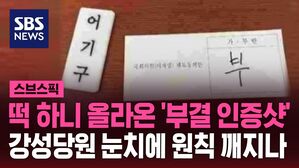 스브스픽 떡 하니 올라온 '부결 인증샷' 강성당원 눈치에 원칙 깨지나