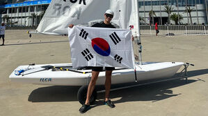한국 요트 하지민 선수(사진=대한요트협회 제공, 연합뉴스)