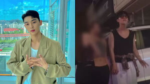 [SBS Star] Choi Hyun-wook Spotted Smoking & Throwing His Cigarette Butt Away on the Street