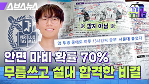 안면 마비 확률 70퍼센트 무릅쓰고 설대 합격한 비결