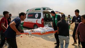 폐허 된 가자시티 영안실엔 눈물과 통곡 봇물