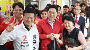 국민의힘 지도부, 강서구 대규모 집결&hellip;'여당 후보' 띄우기 총력