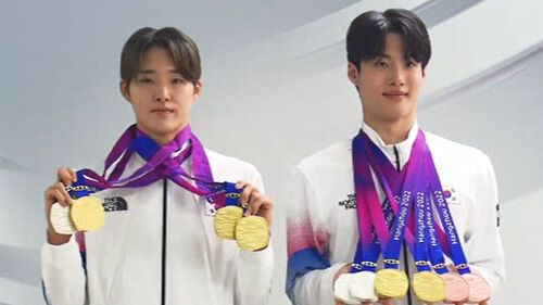 김우민 "MVP 상금은 저축"…황선우 "나도 '지분' 있는데"