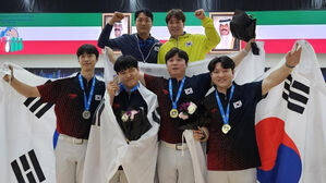 볼링 세계선수권대회 메달리스트 오병준, 원종혁, 김경민, 김동현 (사진=대한볼링협회 제공, 연합뉴스)