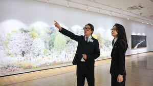 김건희 여사, 전남 수묵 비엔날레 방문&hellip;"수묵 K-컬처 성장 노력"